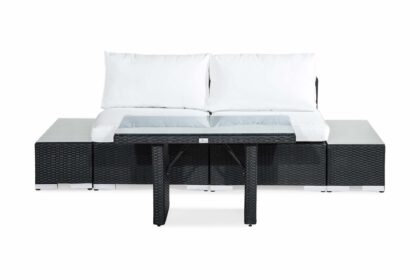 Loungegrupp utomhus bahamas 2-sits - svart bord avslut