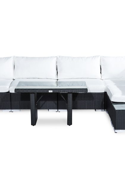 Loungegrupp utomhus bahamas 5-sits - svart bord avslut
