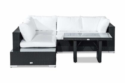 Loungegrupp utomhus bahamas 4-sits - svart bord avslut