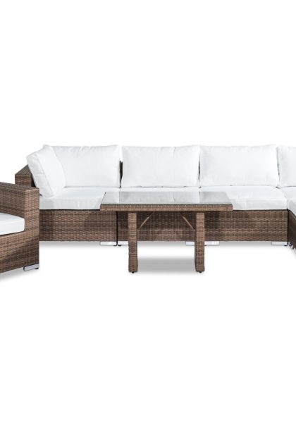 Loungegrupp utomhus bahamas 6-sits - sand bord fåtölj