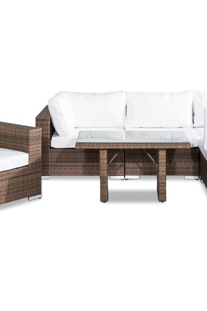 Loungegrupp utomhus bahamas 5-sits - sand bord fåtölj