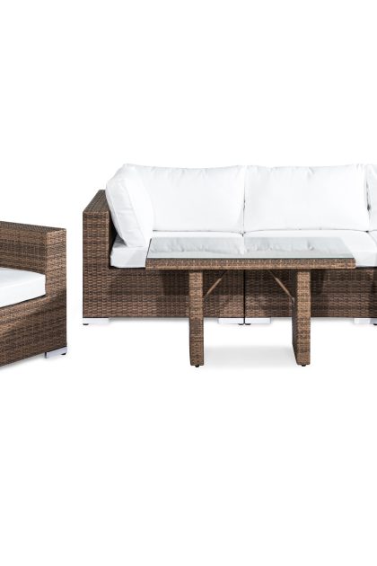 Loungegrupp utomhus bahamas 5-sits - sand bord fåtölj