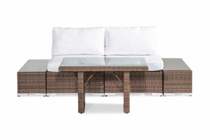 Loungegrupp utomhus bahamas 2-sits - sand bord avslut