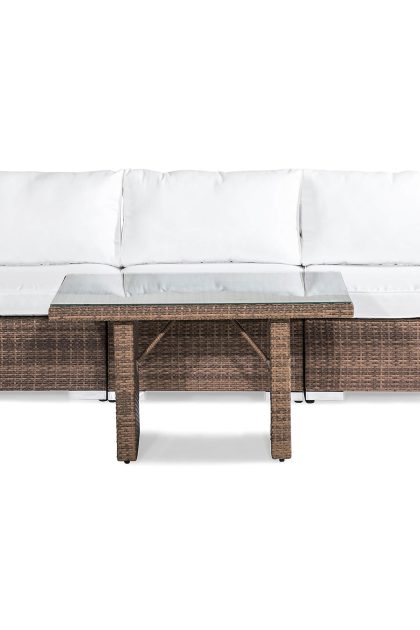 Loungegrupp utomhus bahamas 3-sits - sand bord avslut