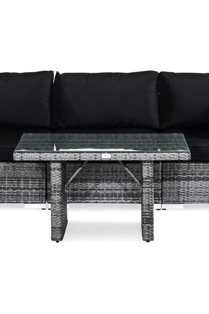 Loungegrupp utomhus bahamas 3-sits - grå bord