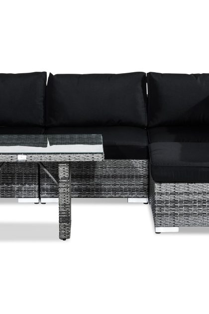 Loungegrupp utomhus bahamas 4-sits - grå bord