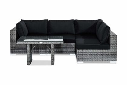 Loungegrupp utomhus bahamas 4-sits - grå bord