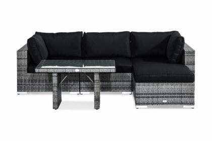 Loungegrupp utomhus bahamas 4-sits - grå bord divan