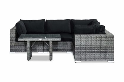 Loungegrupp utomhus bahamas 4-sits - grå bord