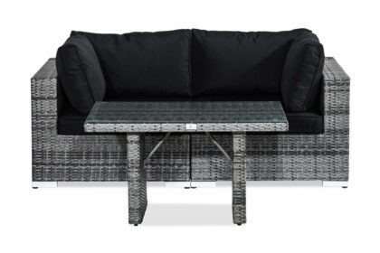Loungegrupp bahamas 2-sits - grå bord