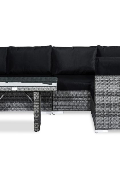 Loungegrupp utomhus bahamas 5-sits - grå bord