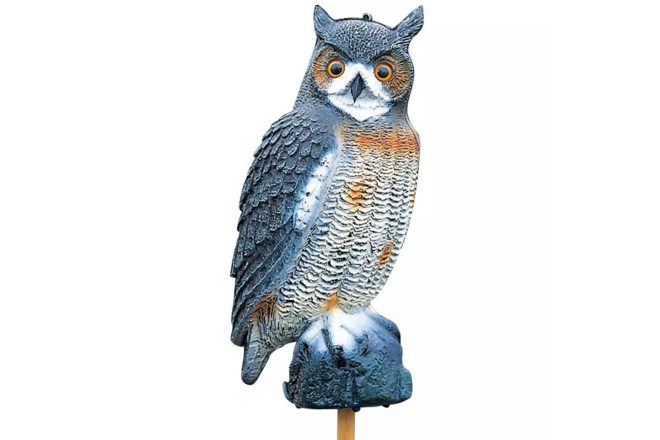 Ubbink djurfigur stor uggla 1382530 - vit
