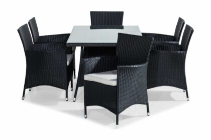 Thor matgrupp utomhus 140 cm inkl 6 fåtöljer -