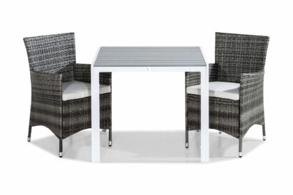 Tunis caféset 90 cm inkl 2 thor fåtöljer -