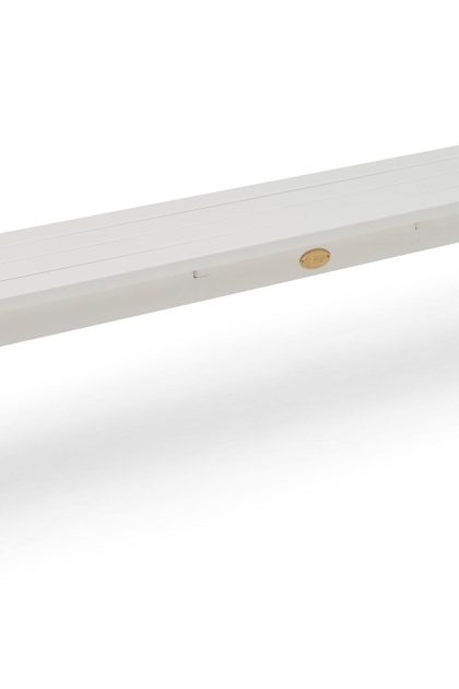 Bänk utomhus utestoltö 185 cm vit - hillerstorp