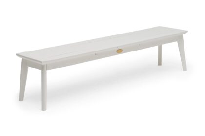 Bänk utomhus utestoltö 185 cm vit - hillerstorp