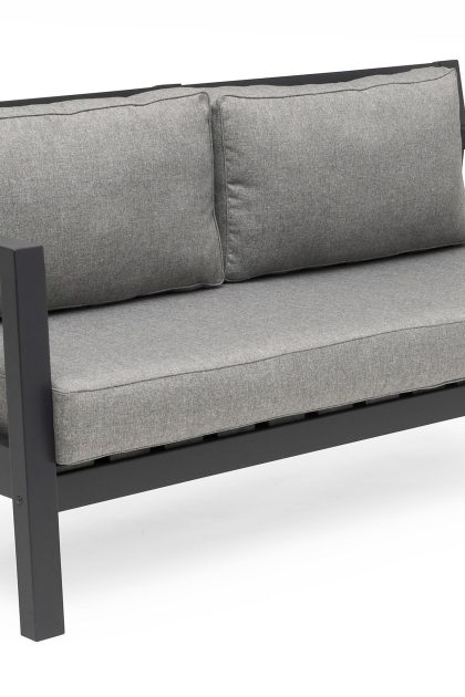 Hillerstorp utestoltö lounge utesoffa - grå|svart