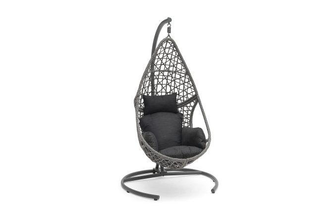 Hillerstorp hängstol utomhus droppen 120x125 cm - svartvit