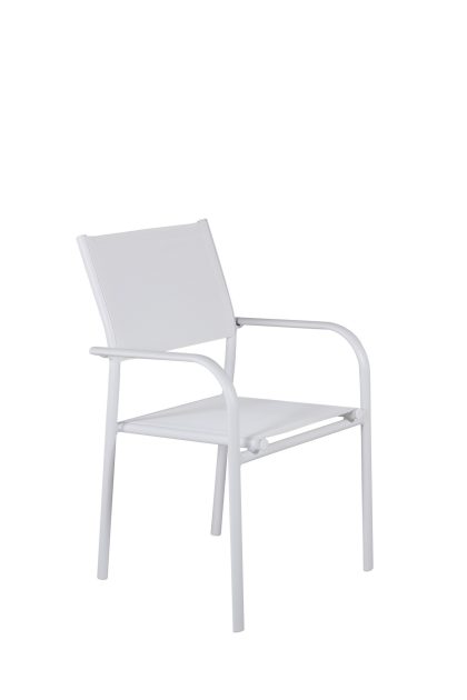 Santorini karmstol utomhus - silver/grå