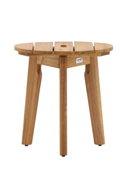 Chania sidobord utomhus 40 cm rund - brun