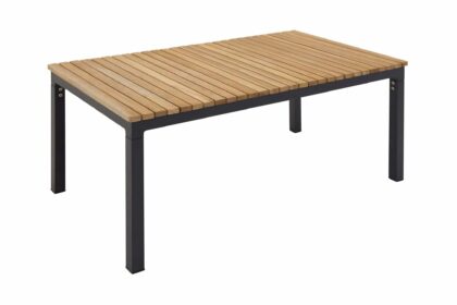 Brasilia soffbord 110 cm - svart/natur