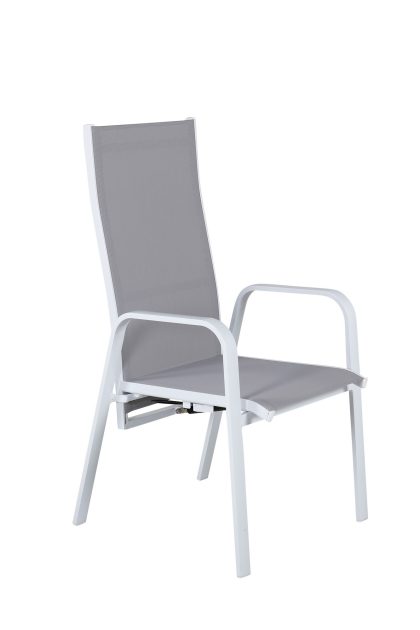 Copacabana karmstol utomhus stapelbar - vit