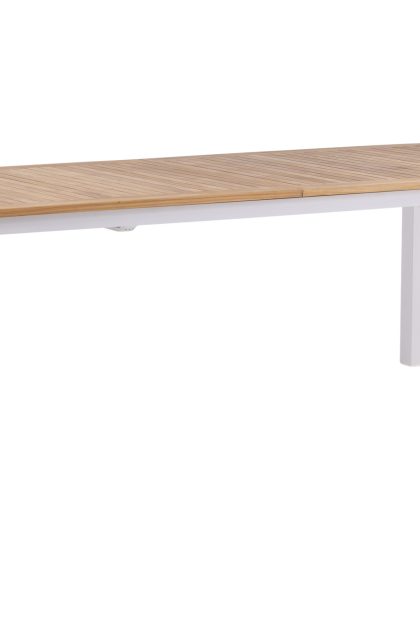 Panama förlängningsbart matbord utomhus 224-324 cm - teak/vit