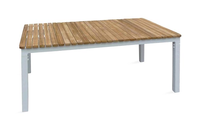 Brasilia Soffbord 110x60 - Teak/Vit