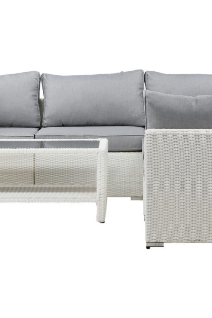 Amazon loungesoffa utomhus - grå/vit