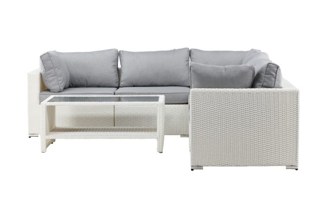 Amazon loungesoffa utomhus - grå/vit
