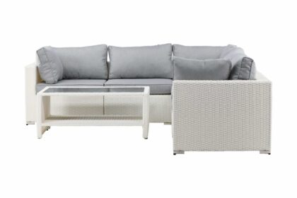 Amazon loungesoffa utomhus - grå/vit