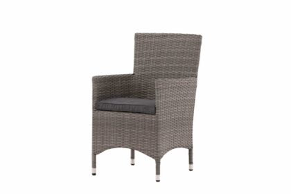 Malin karmstol utomhus - grå