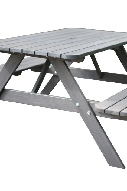 Picknickbord nancie 158 cm grå - grå