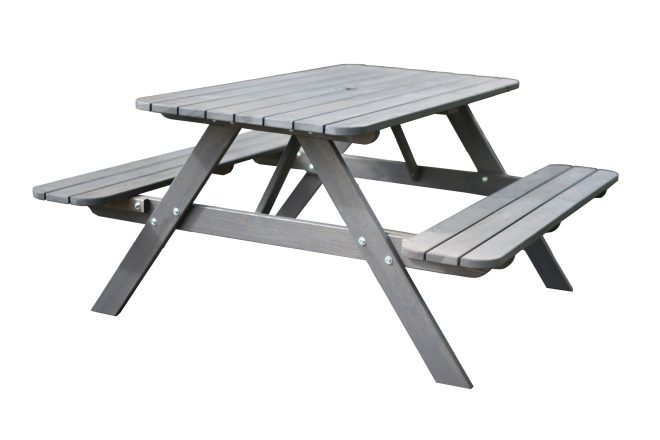 Picknickbord nancie 158 cm grå - grå