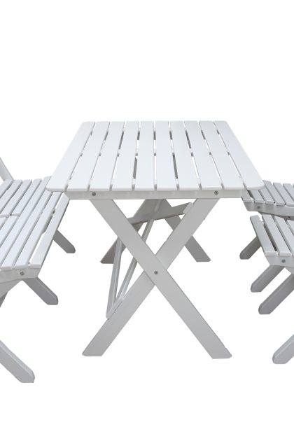 Caféset delpino 125 cm - vit