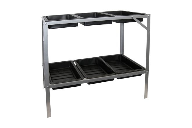 Nature planteringsbord 77x40x77 cm galvaniserat stål -