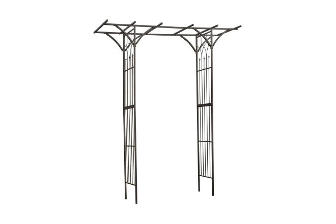 Nature rosenbåge metall 114x66x232 cm svart - svart