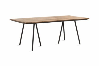 Trio matbord utomhus 200x100cm - akacia/svart