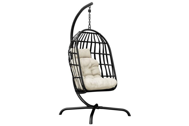Hängstol utomhus kintore 92 cm - svart