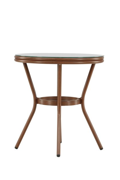 Loures cafébord 70 cm - brun