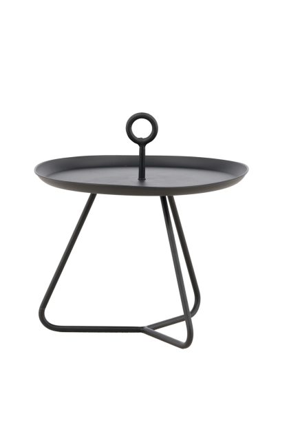 Pamplona sidobord utomhus 40 cm - svart
