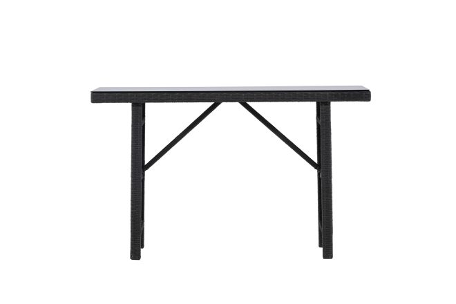 Padova sidobord utomhus 40x120 cm - svart