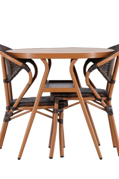 Abrantes balkonggrupp 2-sits - brun