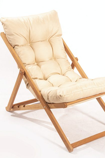 Solstol jeremiah 66x48 cm - brun/cream