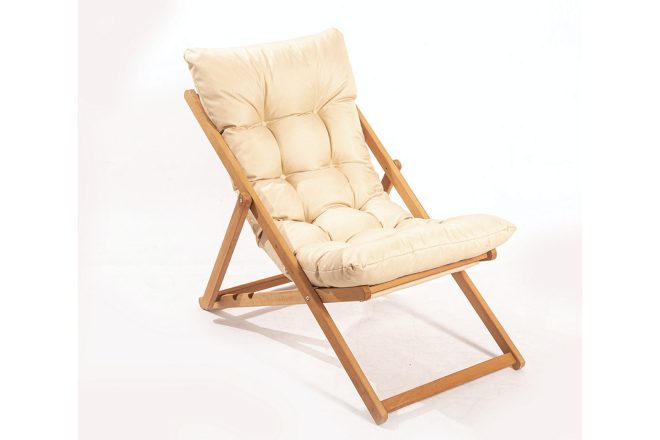 Solstol jeremiah 66x48 cm - brun/cream
