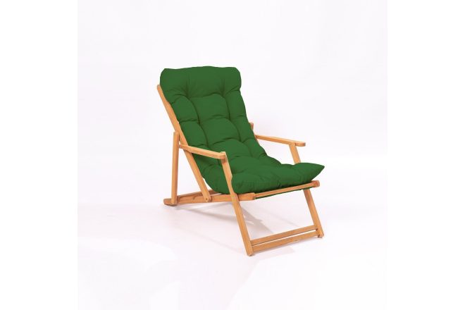 Solstol jeremiah grön/natur 58x49 cm
