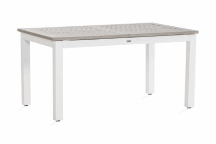 Matbord utomhus monaco förlängningsbart 152-210x90 cm - vit/grå