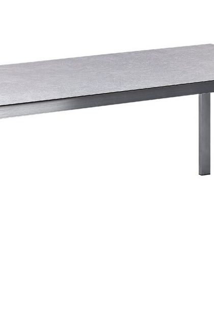 Matbord utomhus zervo 180x90 cm - grå/silver