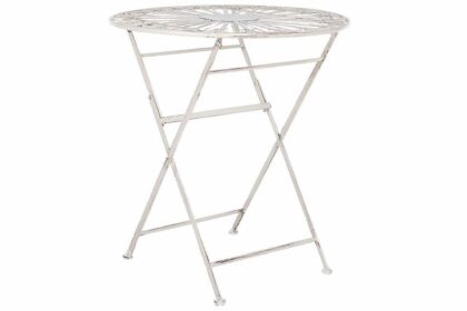 Cafébord dursley 45 cm rund - vit