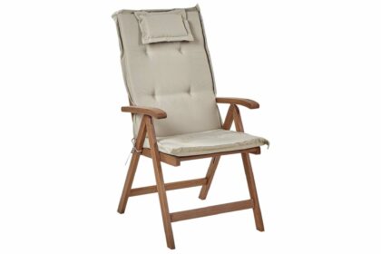 Positionsstol paolo 2 st - mörkbrun/beige